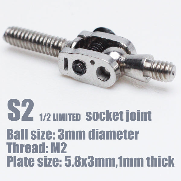 Small ball joint sockets for armature