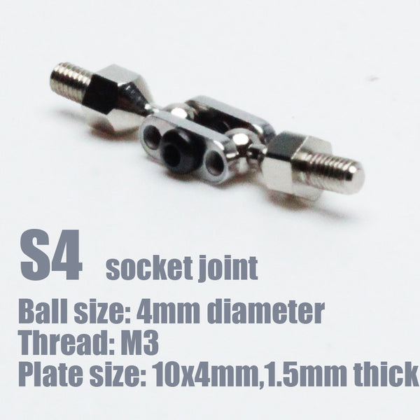 Small ball joint sockets for armature