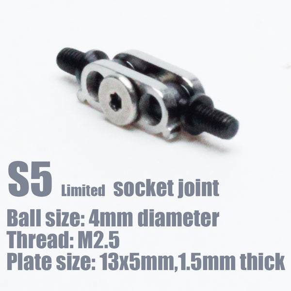 Small ball joint sockets for armature