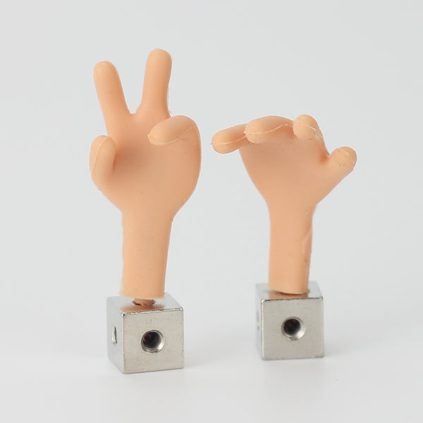 Silicone hands for puppet
